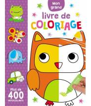 Mon grand livre de coloriage - plus de 400 autocollants - CHARLY LANE - Editions Kimane