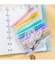 Feutres pinceaux couleurs métalliques, tous supports - Ooly