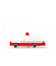 Ambulance - véhicule en bois - Taille small - Candylab Toys