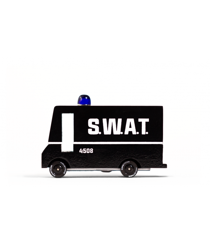 Swat van - véhicule en bois - Taille small - Candylab Toys