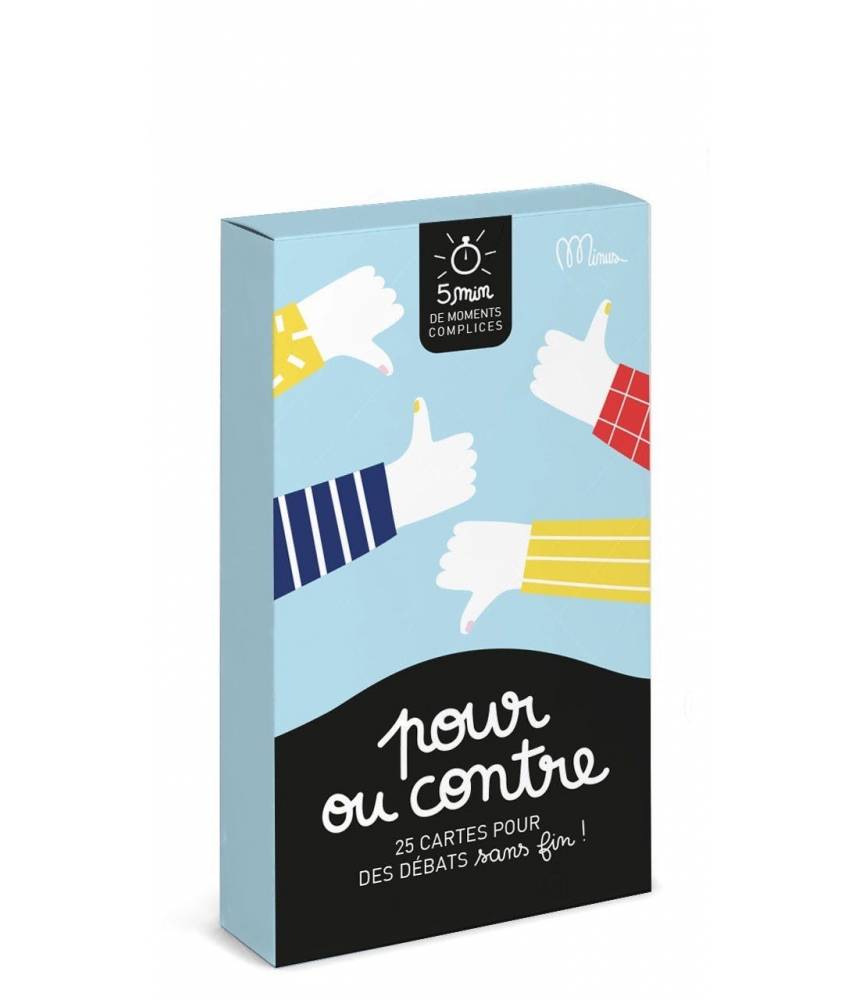 POUR OU CONTRE - 25 CARTES POUR S'AMUSER - Minus