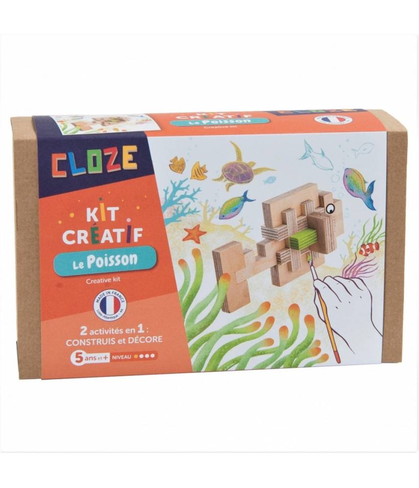 Kit créatif Cloze construction Bateau - 75 pièces - Cloze