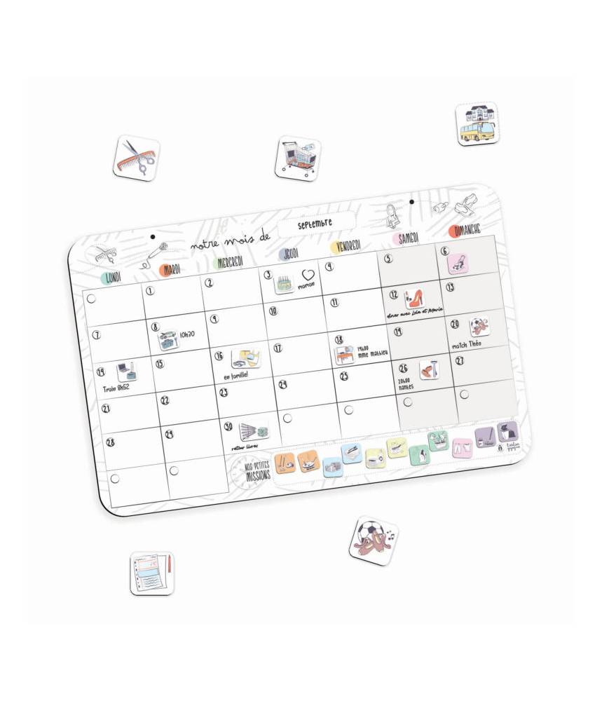 Organisateur mensuel (calendrier) - Atelier Gigogne