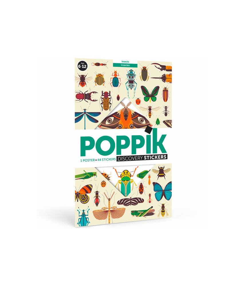 INSECTES (6-12 ANS) - Poppik Sticker Discovery