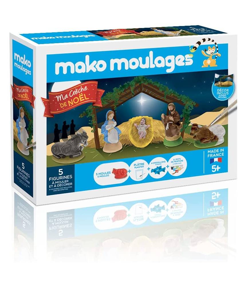 Mako Creations - Mako moulage Ma creche de noel 5 moules