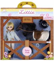 Poney et cavalière, poupée Lottie