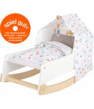 lit berceau poupée en bois naturel SMALL FOOT COMPANY Pas Cher 