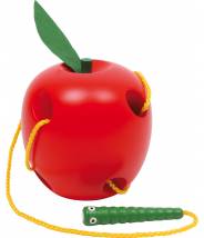 Jeu de lacets La petite pomme à enfiler