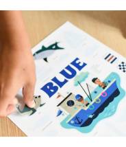La mer - Bleu mini poster Poppik 26 Stickers