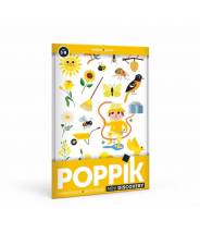 Le jardin - Jaune - mini poster Poppik 24 Stickers