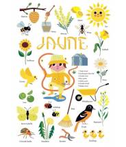 Le jardin - Jaune - mini poster Poppik 24 Stickers