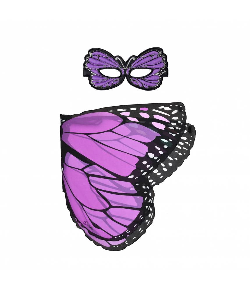 Ailes et masque - papillon monarque violet - Dreamy Dress-Ups