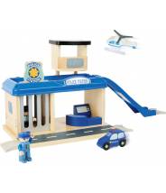 Poste de police et ses accessoires - compatible circuit de train