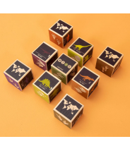 Dinosaures - Cubes en bois tactiles - Uncle Goose