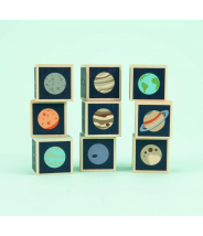 Planètes - Cubes en bois tactiles - Uncle Goose