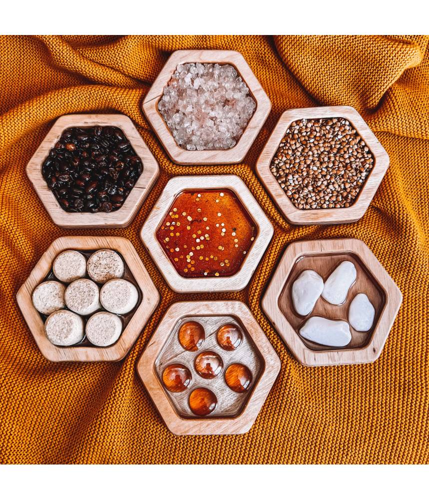 Hexagones sensoriels  pour stimulation des mains + bande son - The Bee Joy