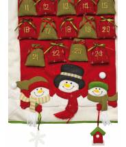 Calendrier de l‘Avent «bonhomme de neige»