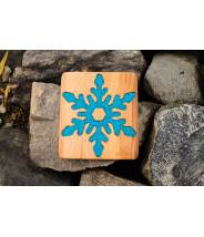Flocon de neige, Plateau bac sensoriel en bois Pagalou