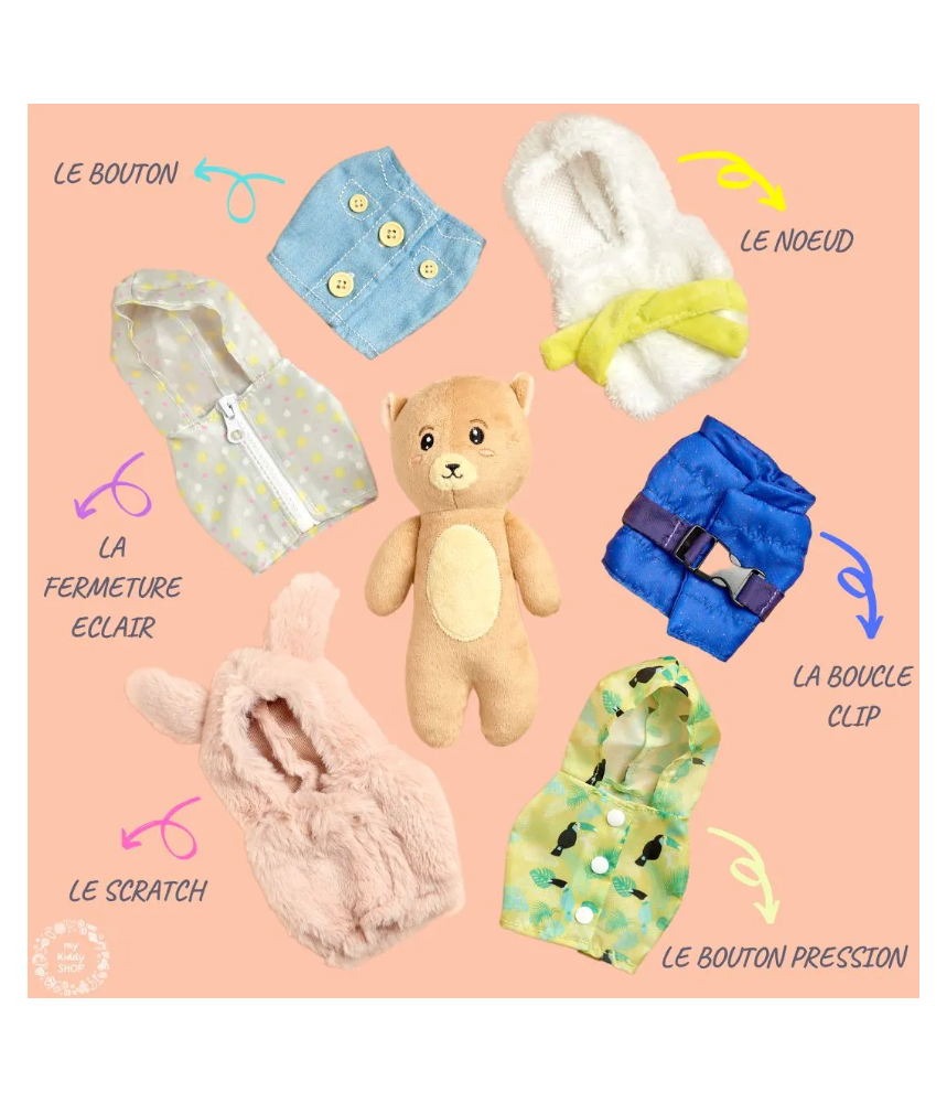 Peluche Microbe – Orsetto D'acqua, Peluche Educativo Gigante 1.000.000 Di Volte Più Grande Del Vero Microbo