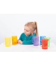 Ensemble de pichets colorés et translucides pour transvasement - Tickit