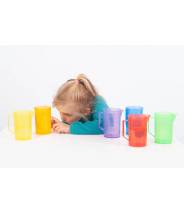 Ensemble de pichets colorés et translucides pour transvasement - Tickit