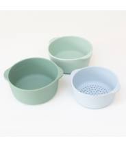 3 bols, ton bleu, Accessoires pour PlayTRAY - Inspire my play