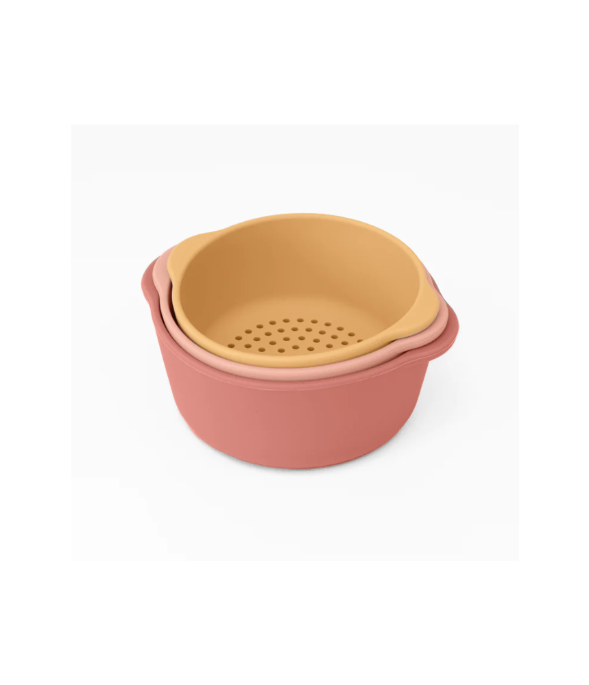 3 bols, ton rose, Accessoires pour PlayTRAY - Inspire my play