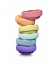 Pastel, 6 Pierres de motricité empilables arc-en-ciel Stapelstein