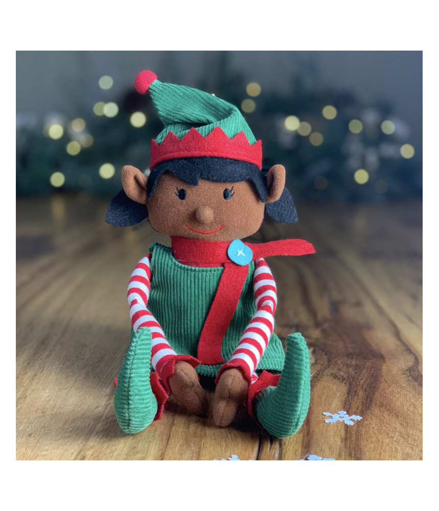 Garçon peau foncée - lutin farceur de Noël - Elf on the shelf for Christmas