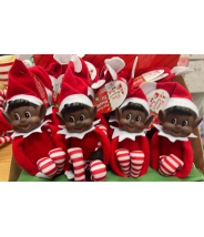 Garçon peau noire- lutin de Noël - Elf on the shelf