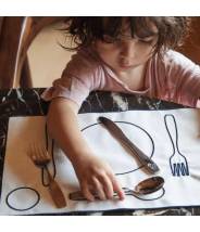 Activité Montessori, kit pour mettre le couvert - Ma vie pratique