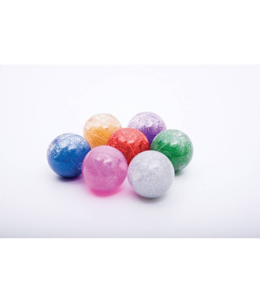 Balles sensorielles à paillettes lot de 7 balles - Tickit
