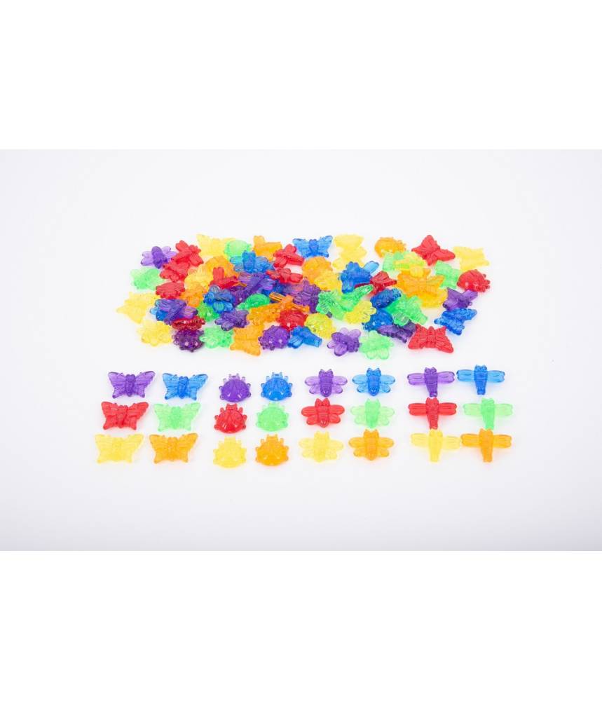 Insectes translucides boite de 96 unités - Tickit