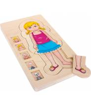 Puzzle en bois anatomie Fille