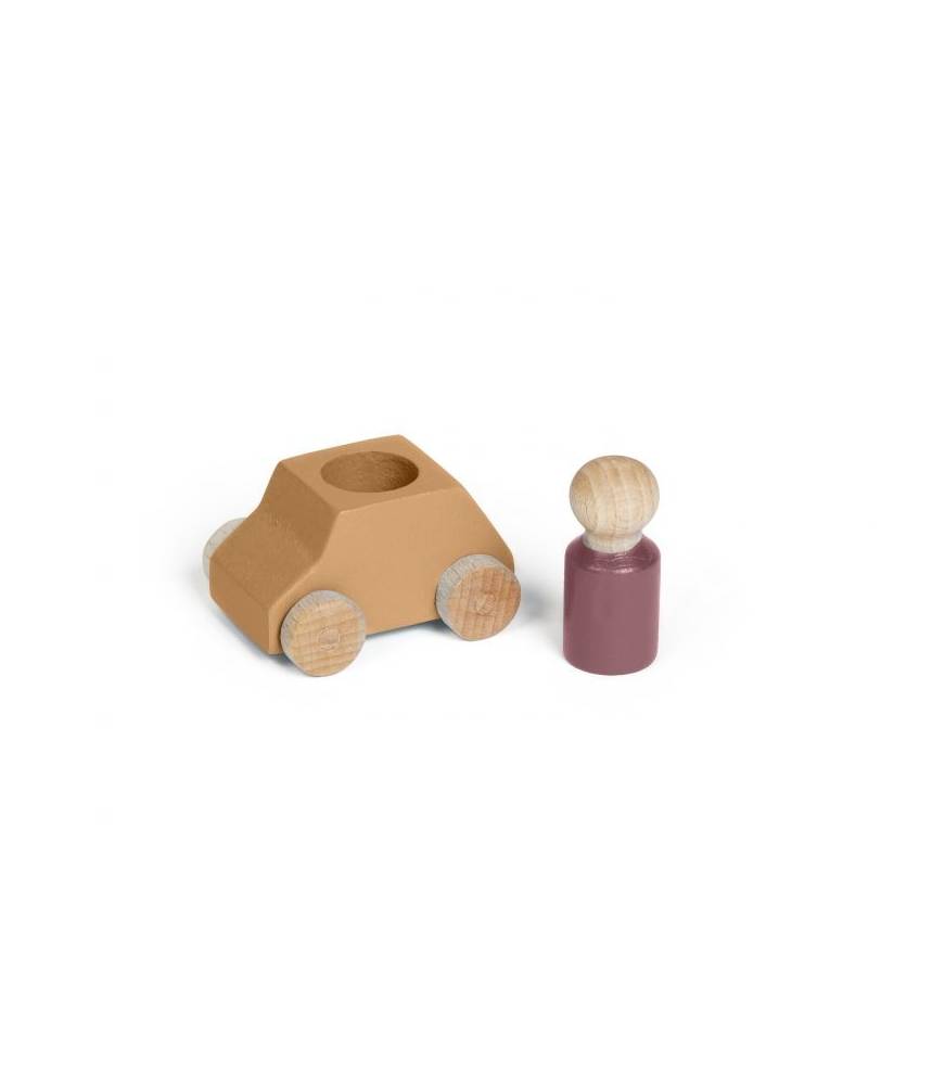Voiture en bois ocre LUBULONA