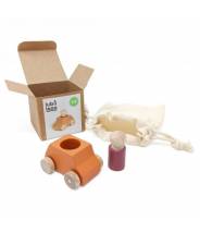 Voiture en bois ocre LUBULONA
