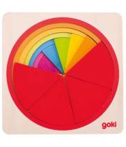 Puzzle circulaire des fractions Goki