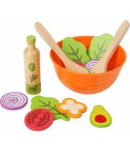 Set de jeu "Salade" en bois pour cuisine