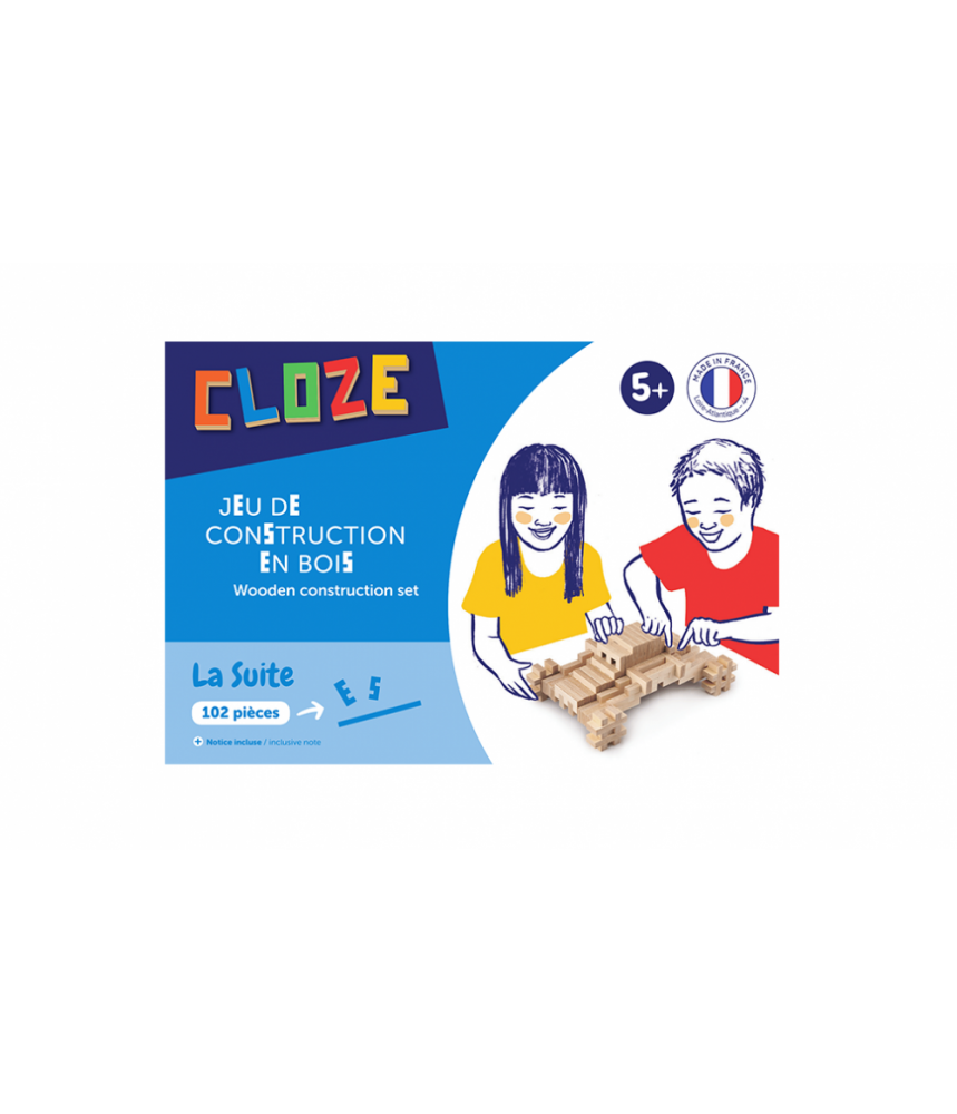 LA SUITE - CLOZE - JEU DE CONSTRUCTION EN BOIS