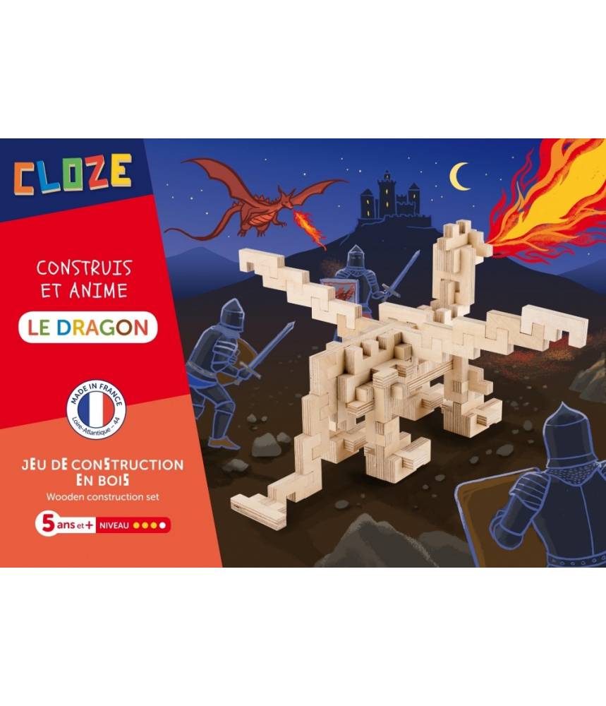 Le Dragon - CLOZE - JEU DE CONSTRUCTION EN BOIS