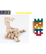 KIT CRÉATIF SCORPION - CLOZE - JEU DE CONSTRUCTION EN BOIS