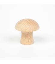 6 champignons en bois naturel - Grapat