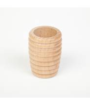 6 pots à miel en bois naturel - Grapat