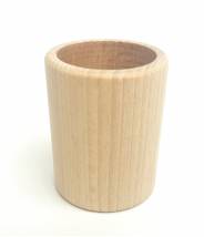 6 coupes cylindriques en bois naturel - Grapat