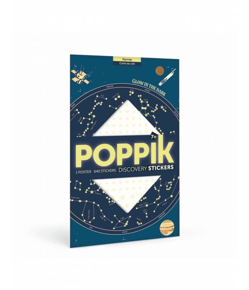 Carte du ciel - Poppik Sticker Discovery