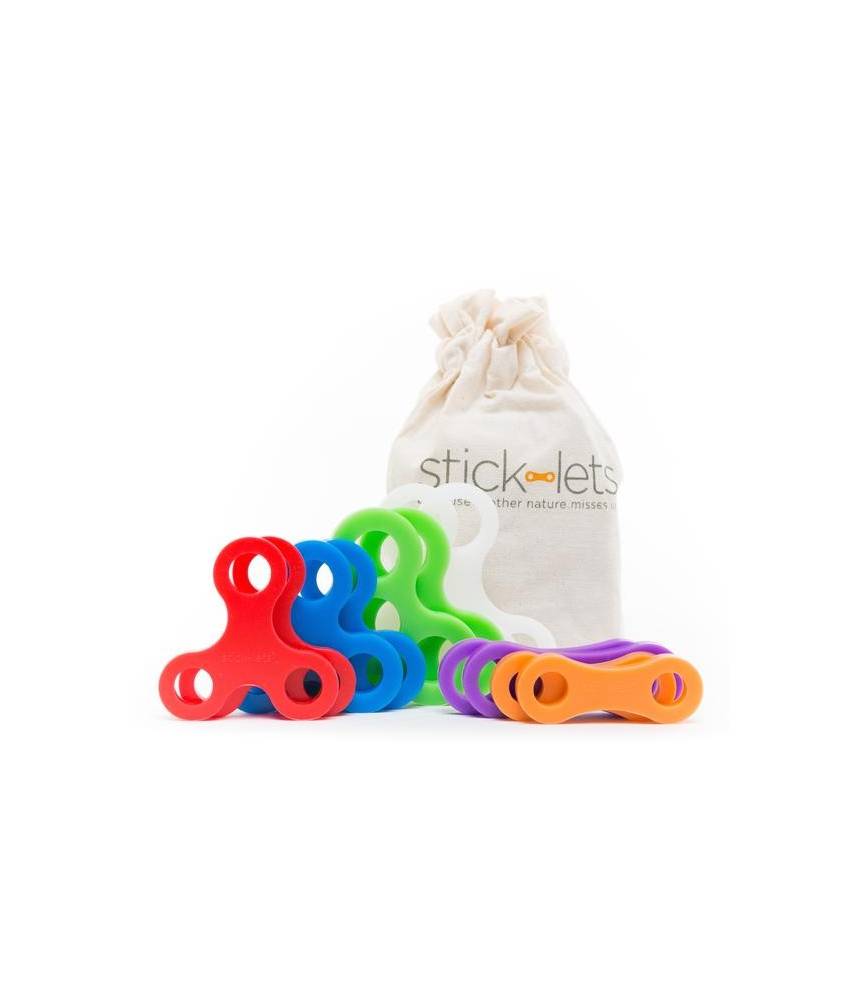 Stick-lets lot de 12, Connecteurs flexibles pour cabane