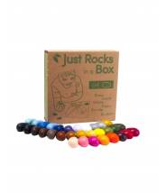 Crayons Rock 64 pièces, 32 couleurs  - Crayons cailloux lot de 64