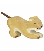 Lionceau, jouant - figurine en bois HOLZTIGER