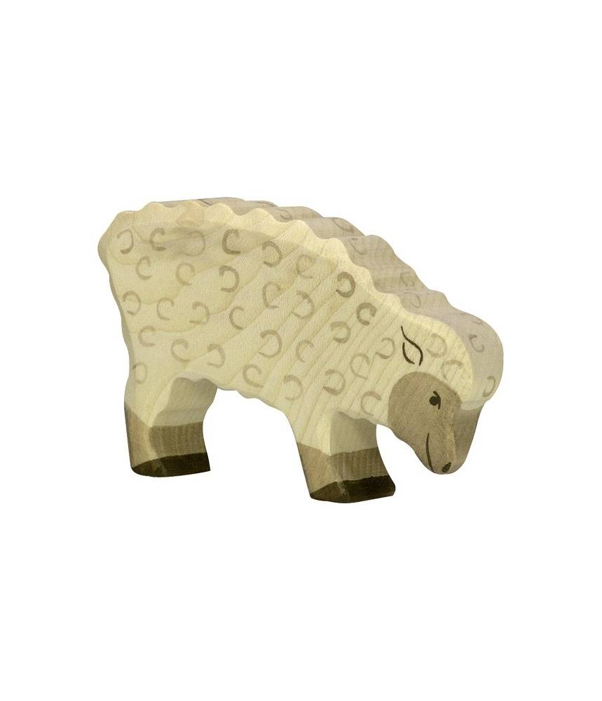 Mouton, mangeant - figurine en bois HOLZTIGER