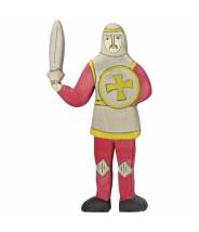 Chevalier, combattant, rouge - figurine en bois HOLZTIGER